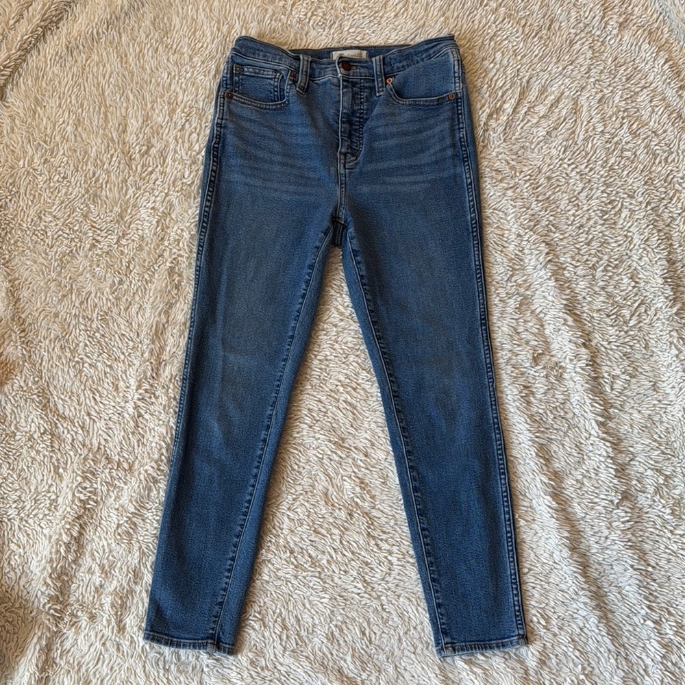 Madewell 10" High-Rise Skinny Crop Jeans in Bradfield Wash size 26